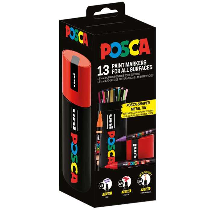Uni Posca Pigment Marker Koker Set 13 Stuks
