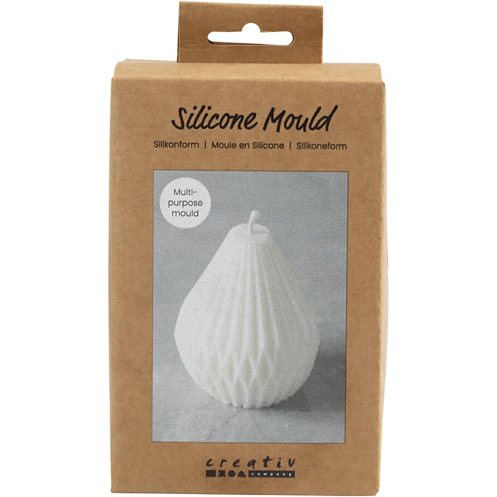 CC Silikonform Gerippte Tropfenform 8x7 cm