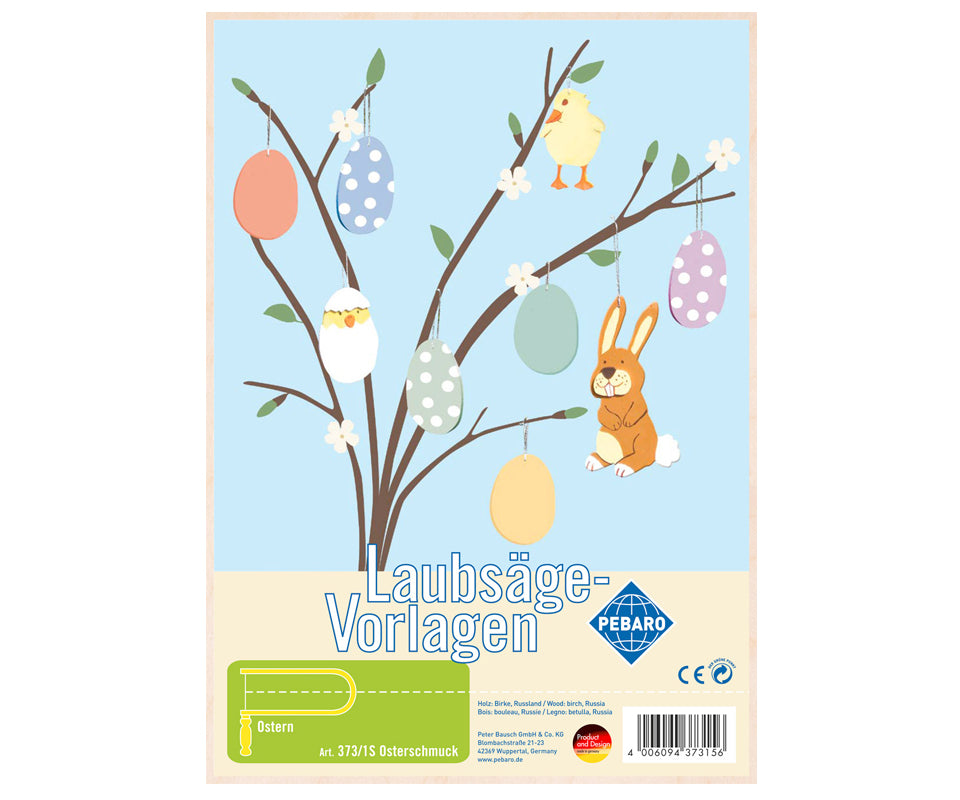 Pebaro Fretsaw Plate Easter Decoration A4