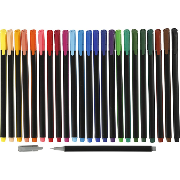 Colortime Fineliner Set 0,7mm 24 stuks