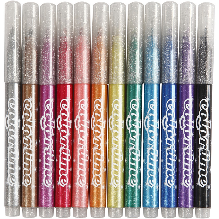 Colortime Glitzerstifte, 12er-Set