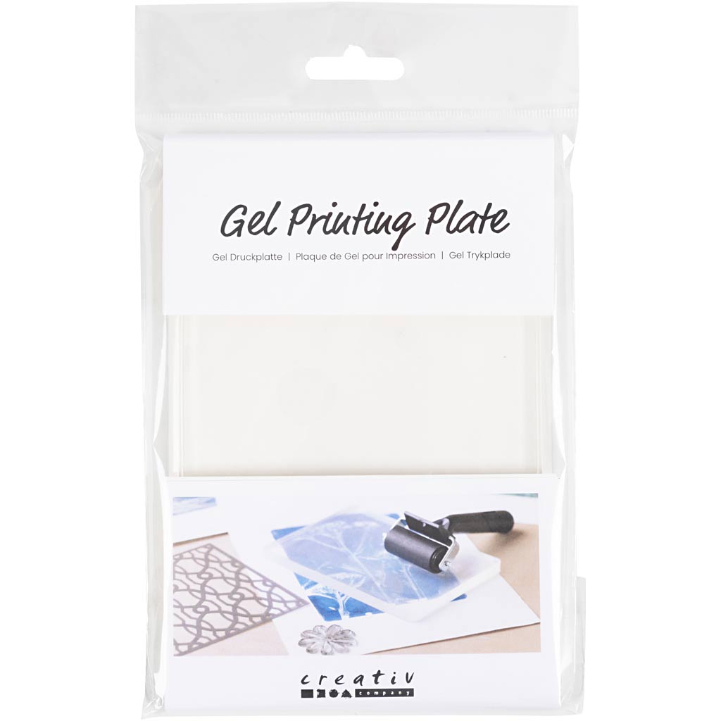 CC Gel Drukplaat 12,7x17,8x1 cm Mat Transparant
