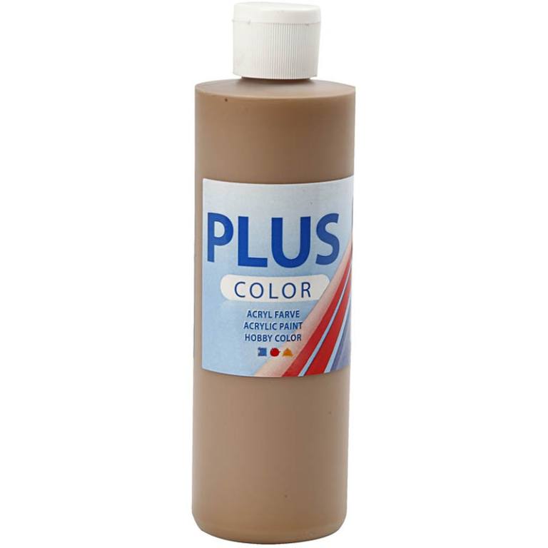 Plus Color Acrylverf Lichtbruin 250 ml