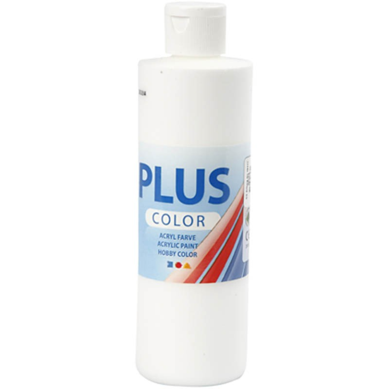 Plus Color Acrylfarbe Weiß 250 ml