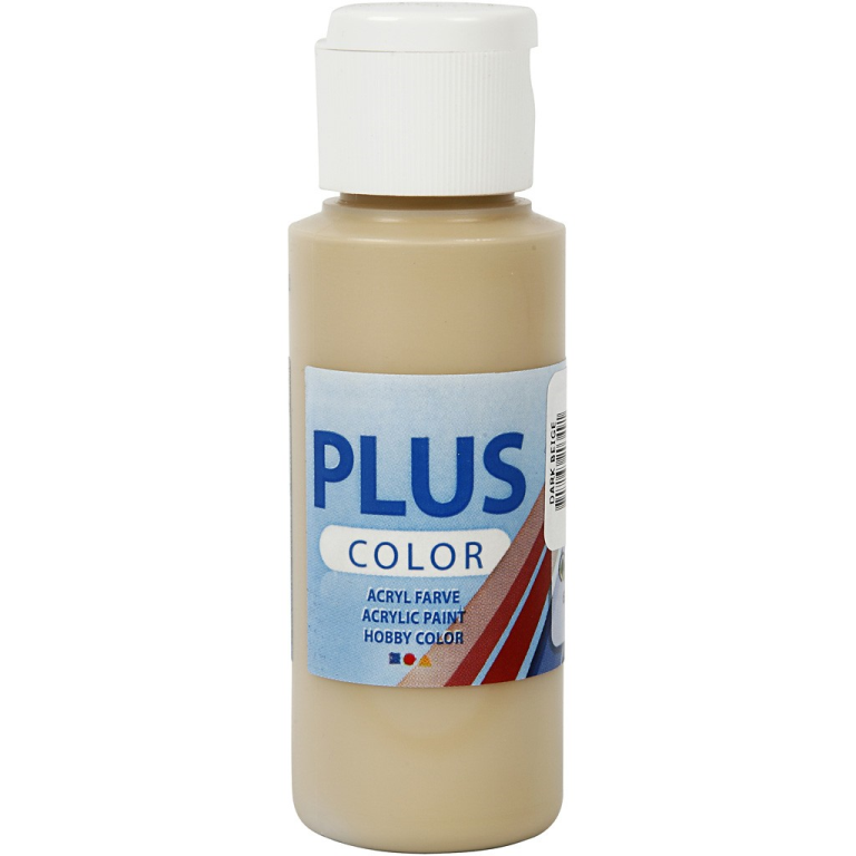 Plus Color Acrylfarbe Dunkelbeige 60 ml