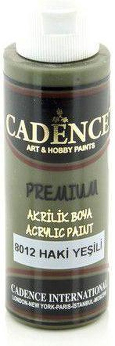 Cadence Premium Acrylic Paint 70 ml Khaki Green 8012