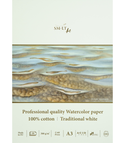 SMLT Aquarellblock Professional A3 300g 10 Blatt