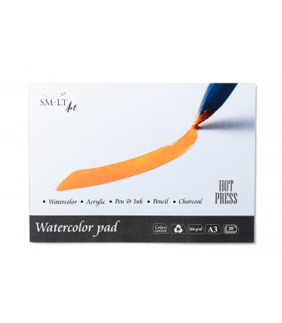 SMLT Aquarelblok Glad A3 260gr 20 vel