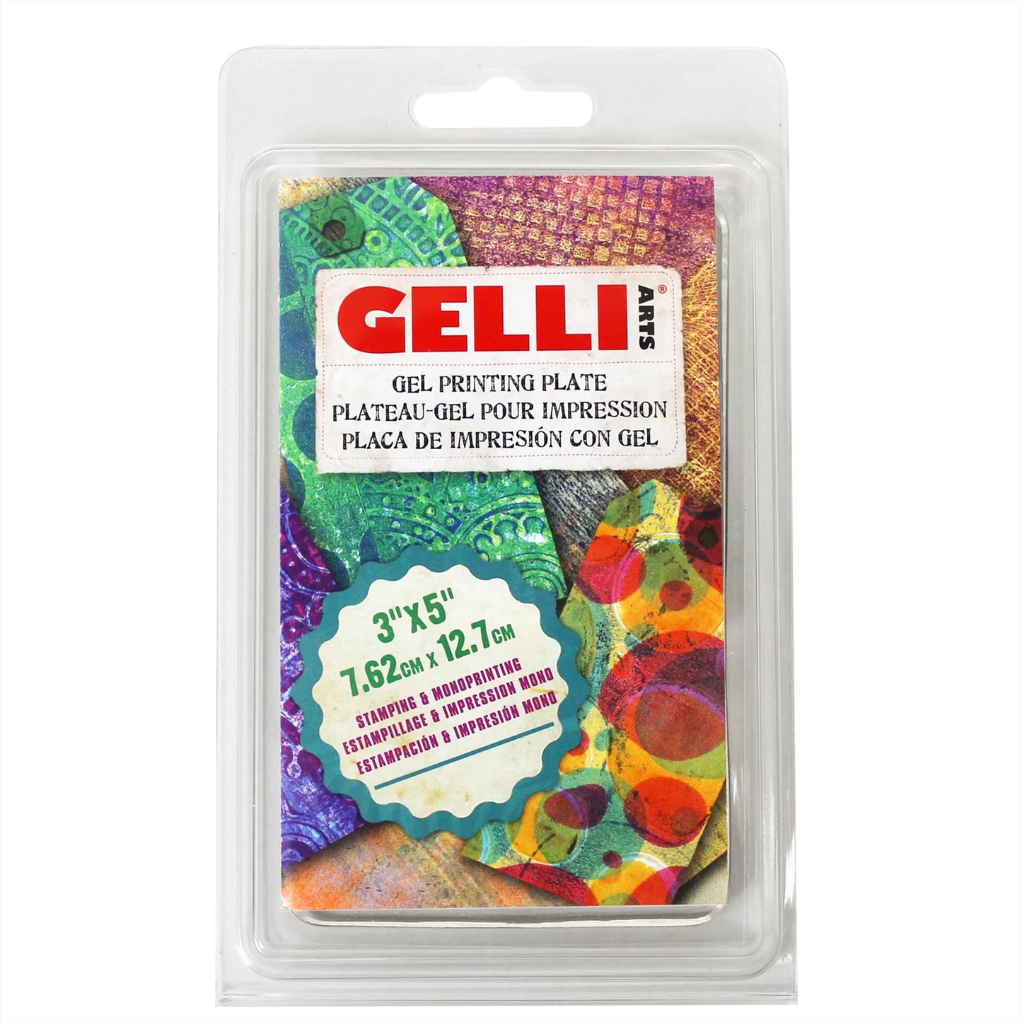 Gelli Arts Gel Printing Plate 7.6x12.7 cm (3x5 inch)