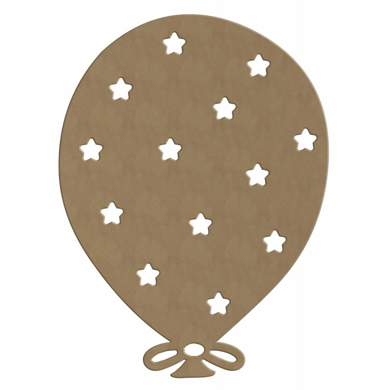 Gomille MDF Figure Balloon with Stars 29 cm
