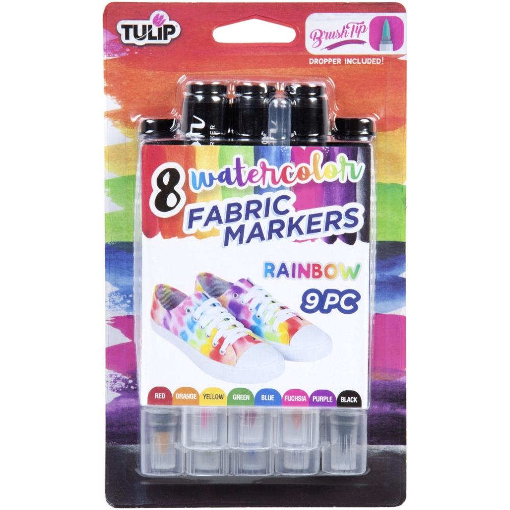 Tulip Watercolor Fabric Markers Set 8 pieces