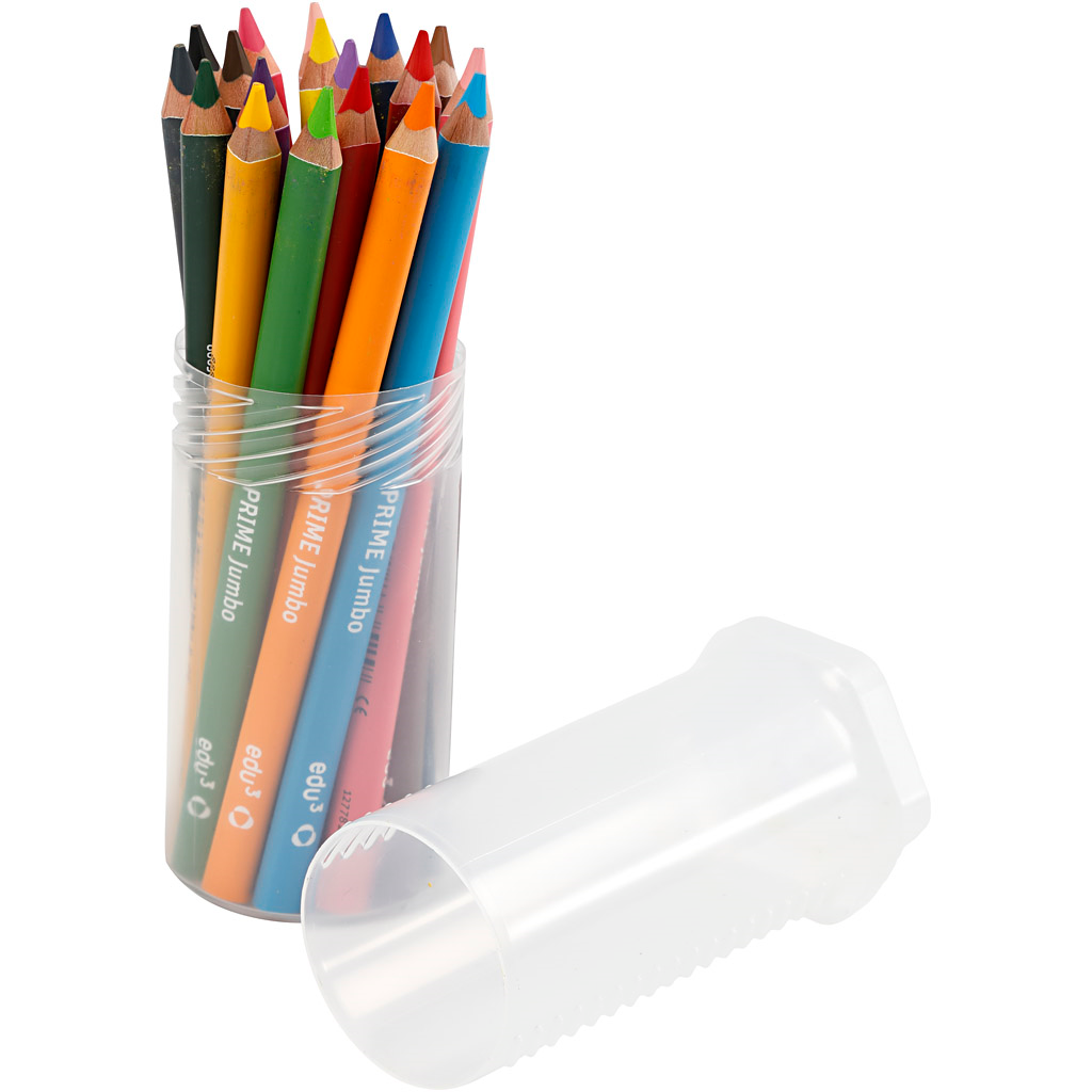 Edu Jumbo Kleurpotloden Set 18 stuks