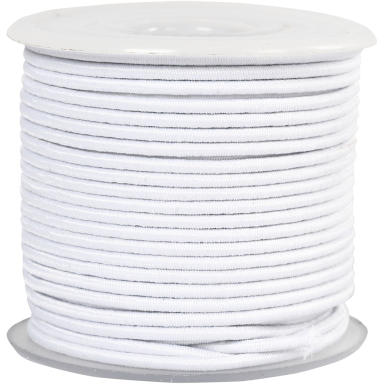 CC Gummikordel 2 mm 25 m Weiß