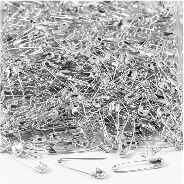 CC Sicherheitsnadeln 22 mm 500 Stück Silber