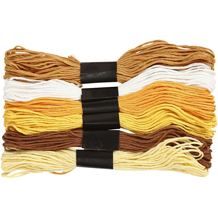 CC Embroidery Thread 1 mm Gold 6 colors