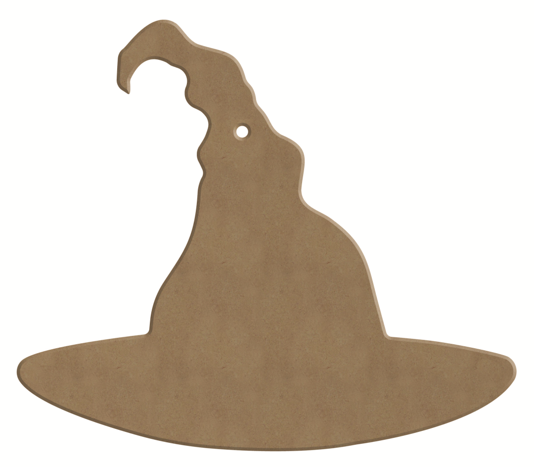 Gomille MDF Figuur 17x15 cm Heksenhoed