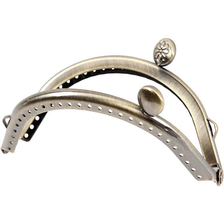 CC Purse Frame Kit 8 cm Brushed Brass