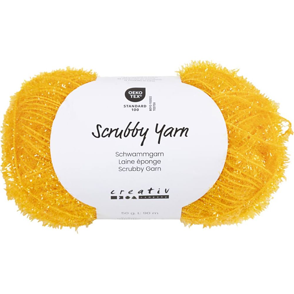 CC Scrubby Garn Gelb 50 g