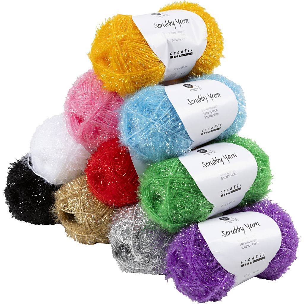 CC Scrubby Yarn 10 colours x 50 gr