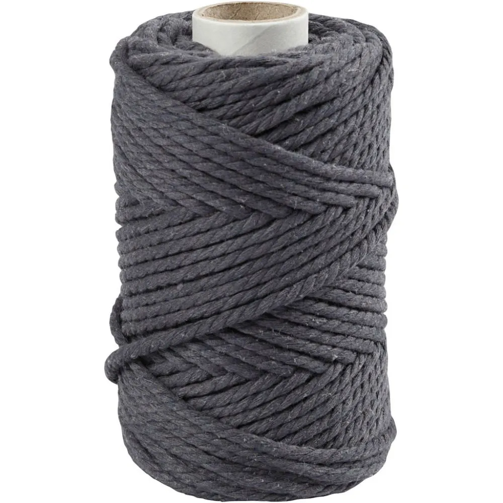 CC Macramékoord 4 mm 55 m Grijs