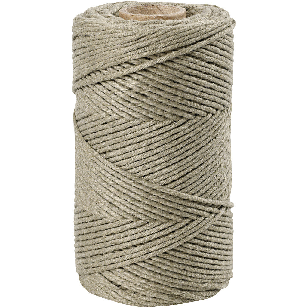 CC Makramee-Kordel 2 mm 198 m Moosgrün