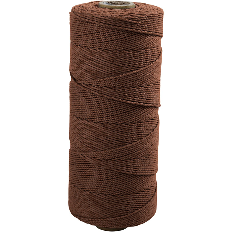 CC Baumwollkordel 1 mm 315 m Braun