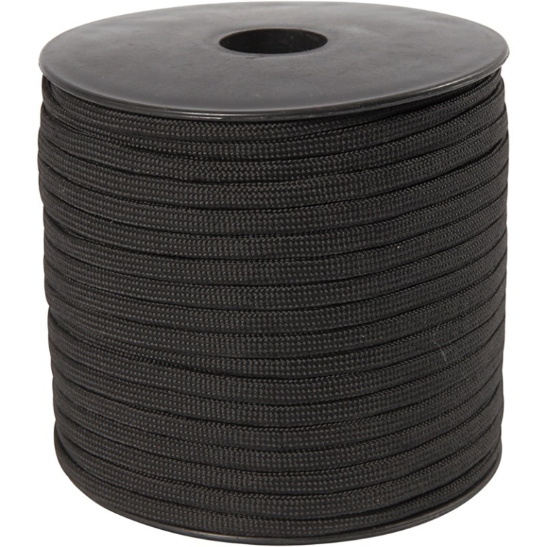CC Paracord 5 mm Black 50 m