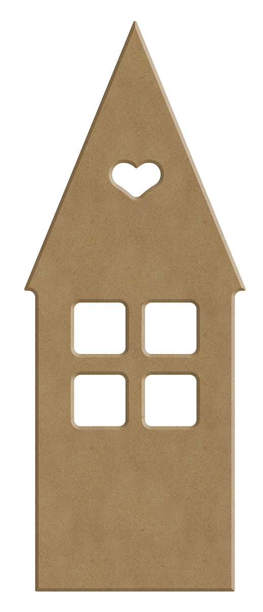 Gomille MDF Figur 7x18 cm Häuschen Lang
