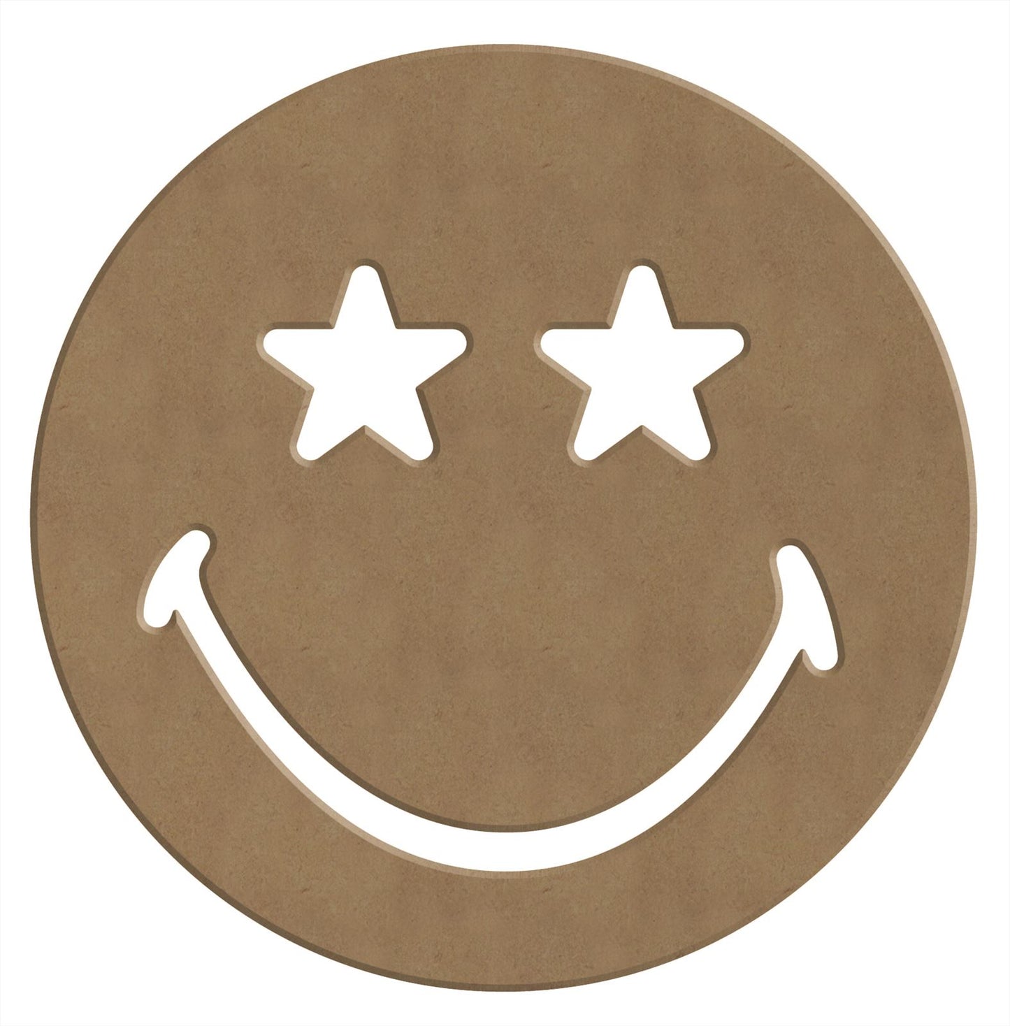 Gomille MDF Figuur 14x14 cm Smiley Sterrenogen