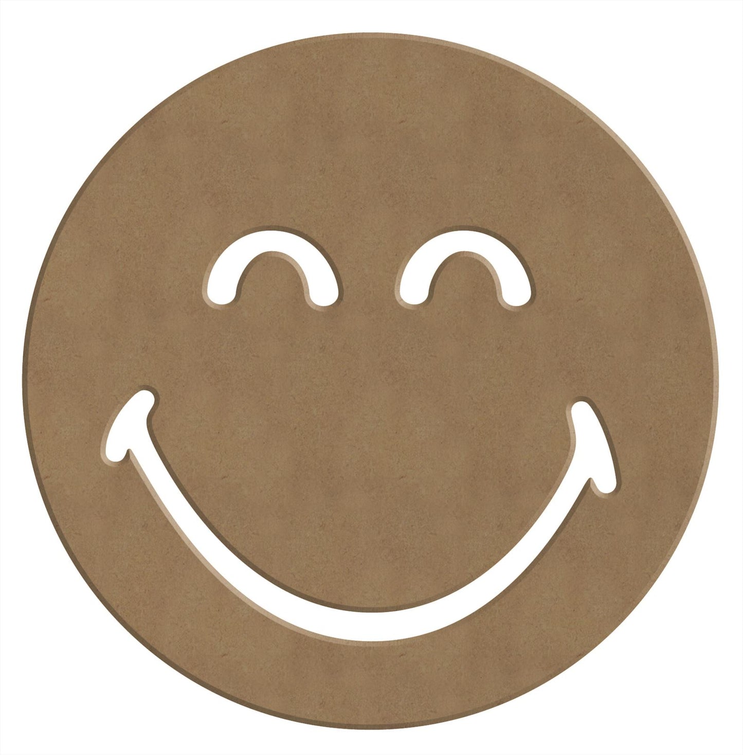 Gomille MDF Figuur 14x14 cm Smiley Happy