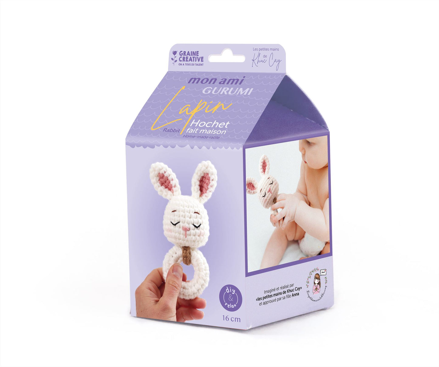 GC Amigurumi Crochet Kit Rattle Rabbit
