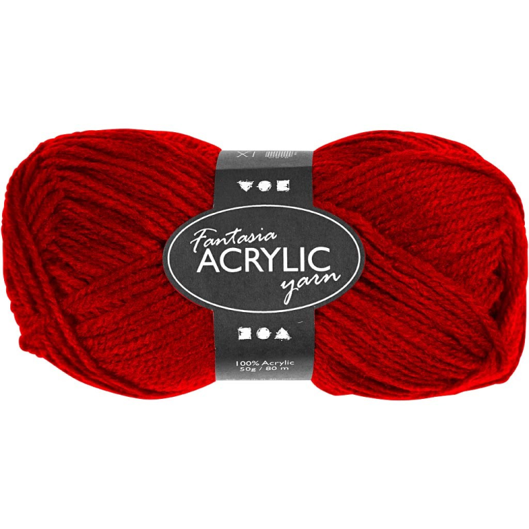CC Fantasia Acrylgarn 50gr Rot