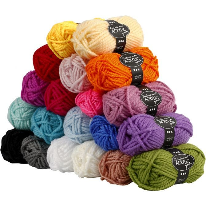 CC Fantasia Acrylgaren Set 20x50 gr Multi