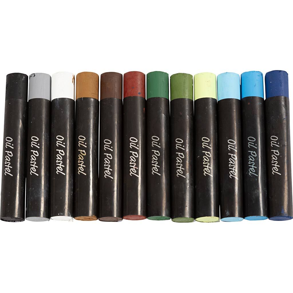 CC Oliepastels Natuurlijke Kleuren 12 stuks