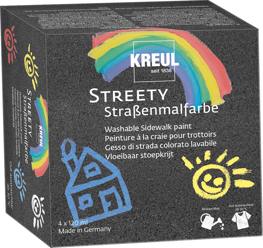 Kreul Streety Sidewalk Chalk Paint Set 4x120 ml