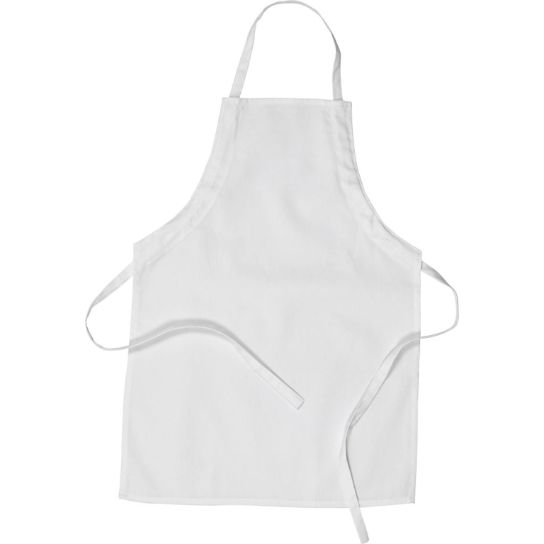 CC Katoenen Kinderschort 43x61 cm Wit