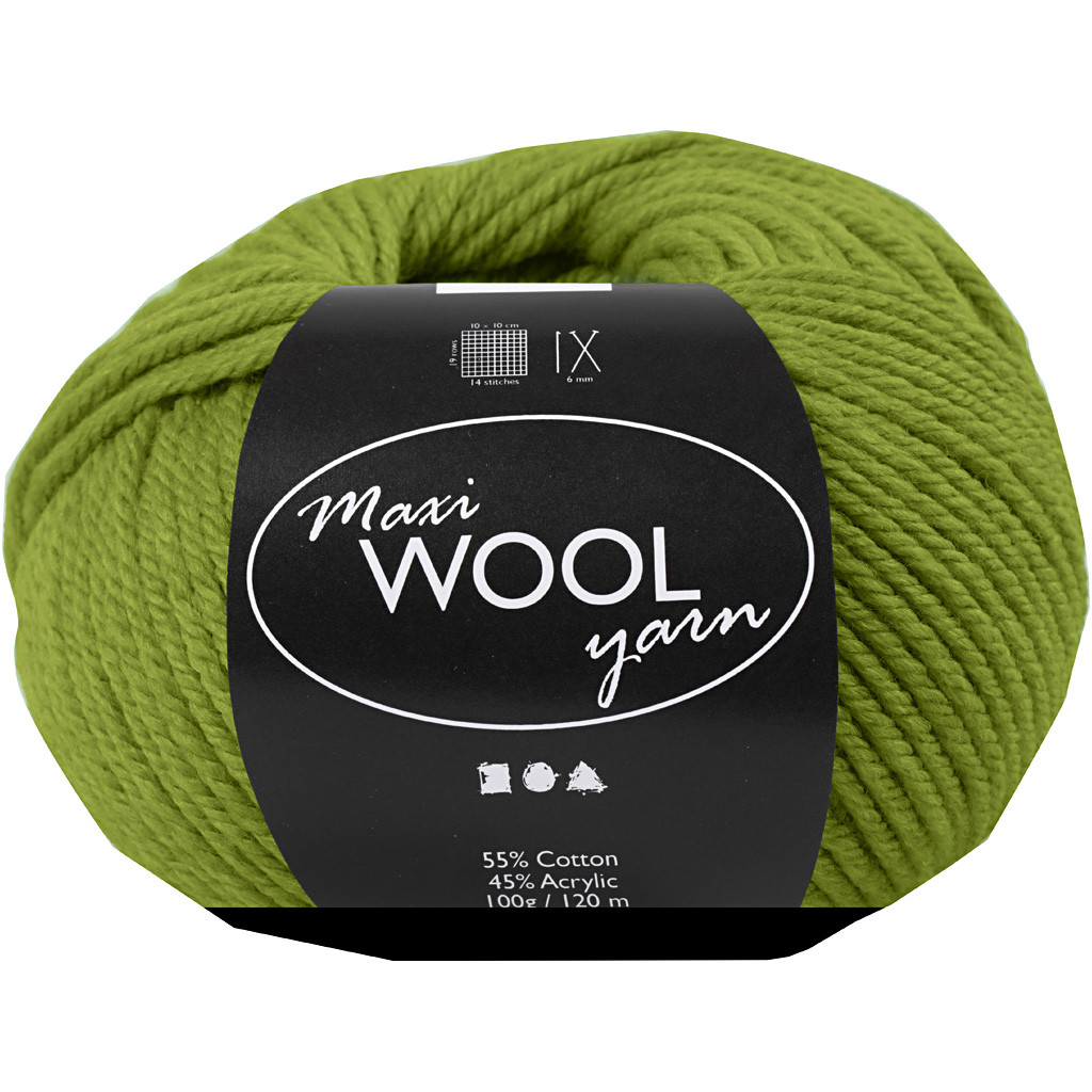 CC Maxi Wolgaren 100 g Olivgrün