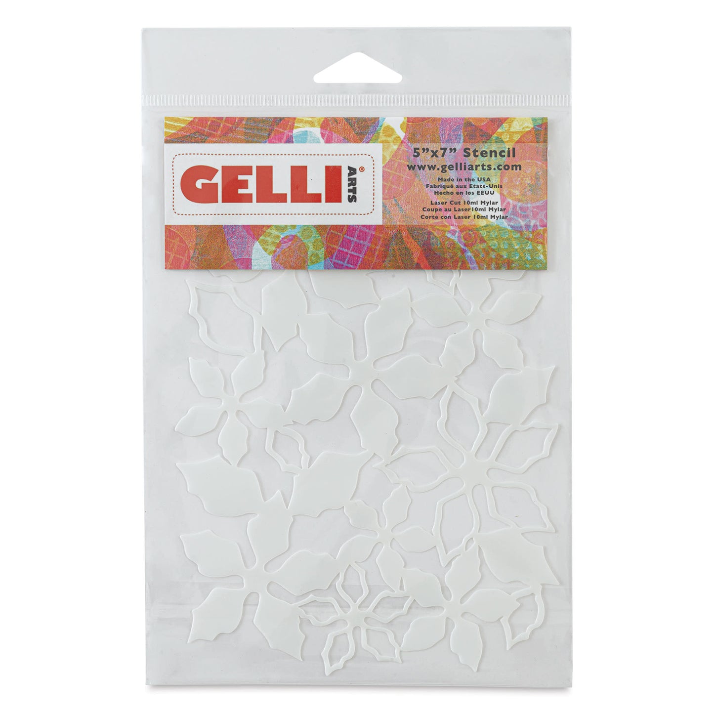 Gelli Arts Kerststerren Stencil 12,7 x 17,8cm