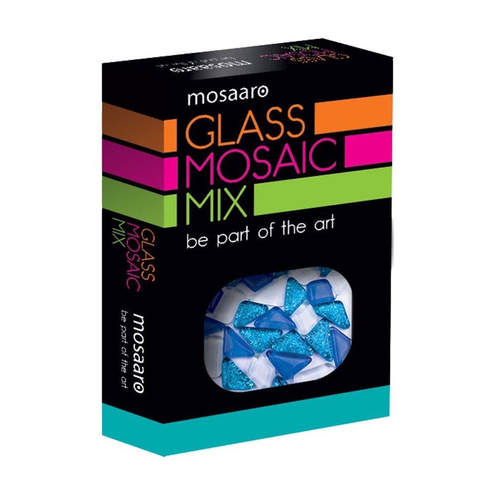 Mosaaro Mosaic Materials Set Mix: Blue, White, Glitter Blue MA5001
