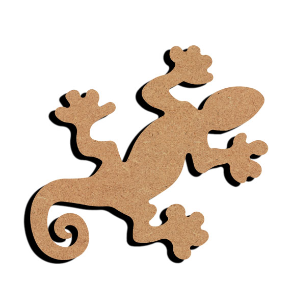 MDF Figur Gecko 16x12 cm