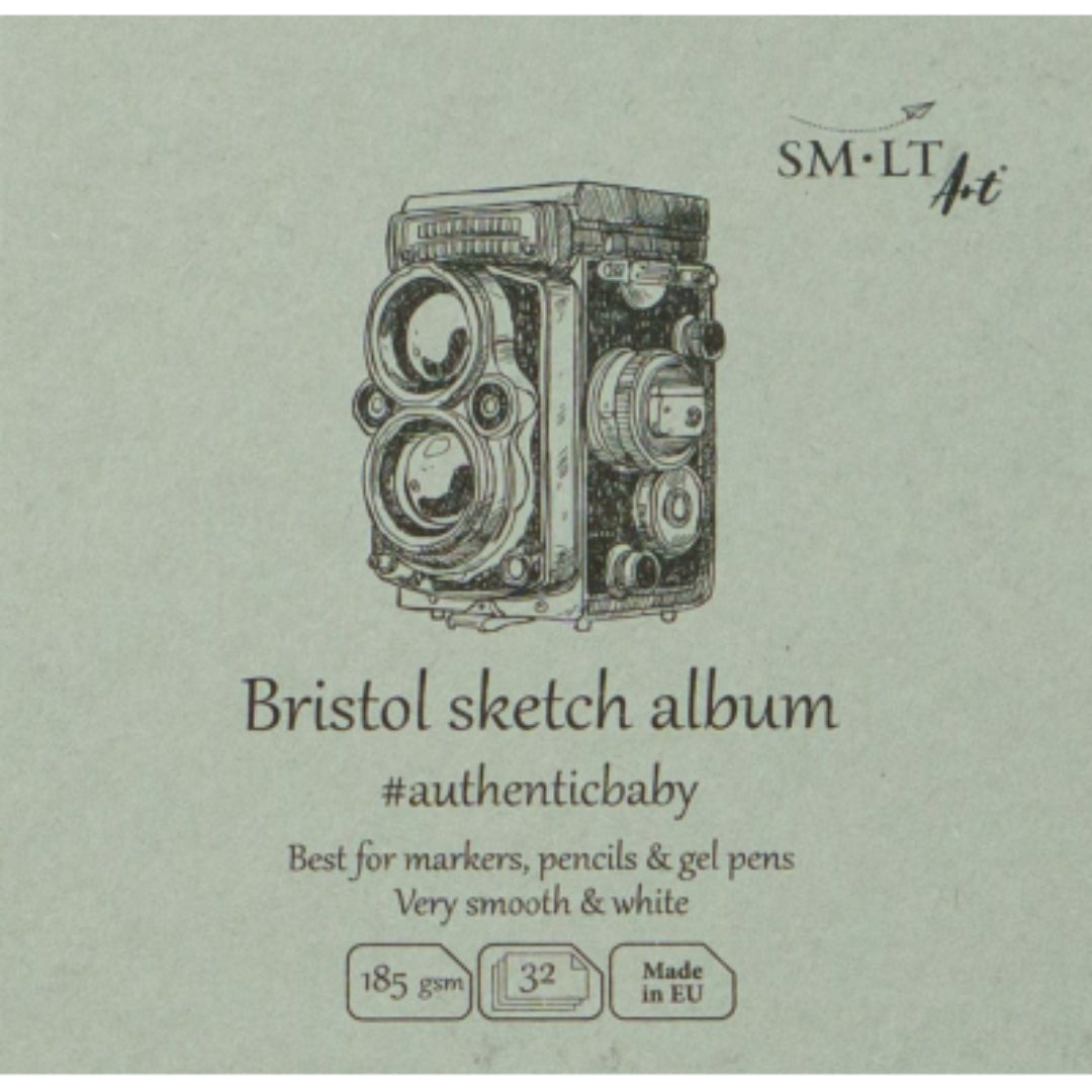SMLT Baby Schetsboek Vierkant Bristol 9 cm 185gr 32 vel