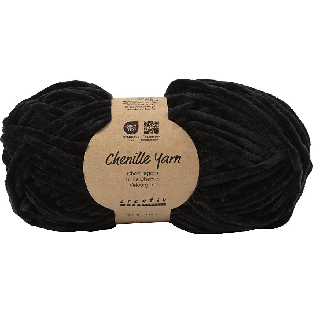 CC Veloursgaren Zwart 100 gr