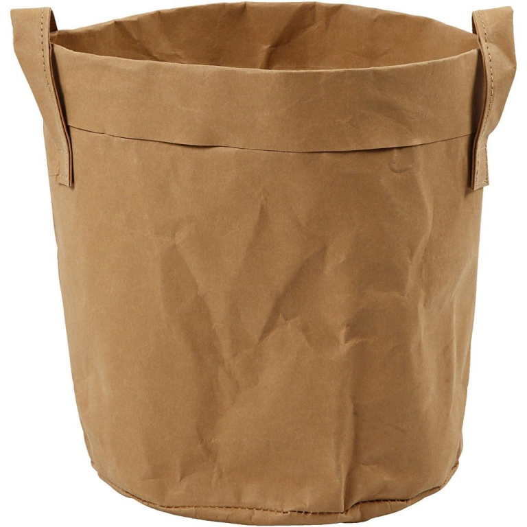 CC Faux Leather Storage Bag 19.5x20 cm