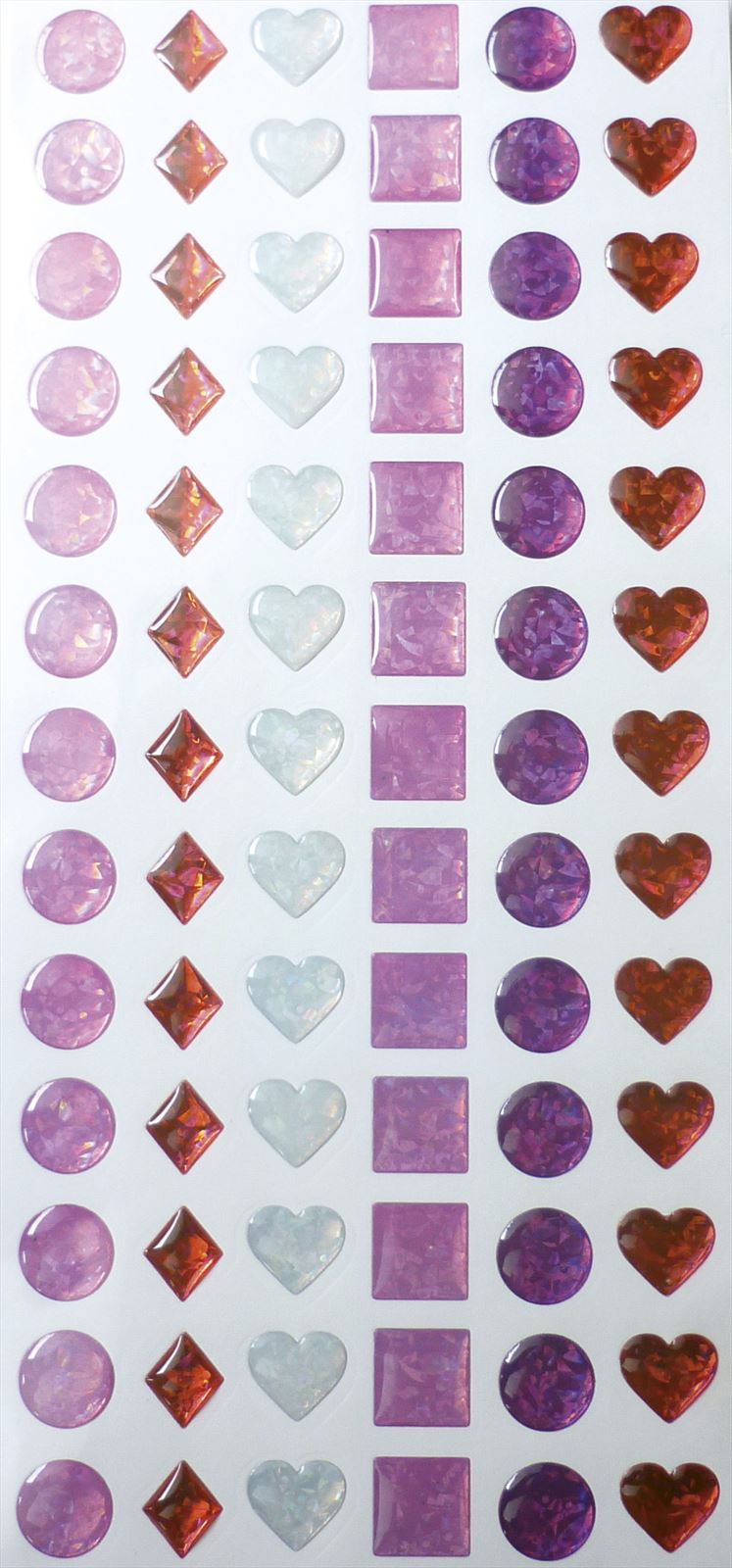 GC Epoxy Stickers 12 mm Pink 78 pieces