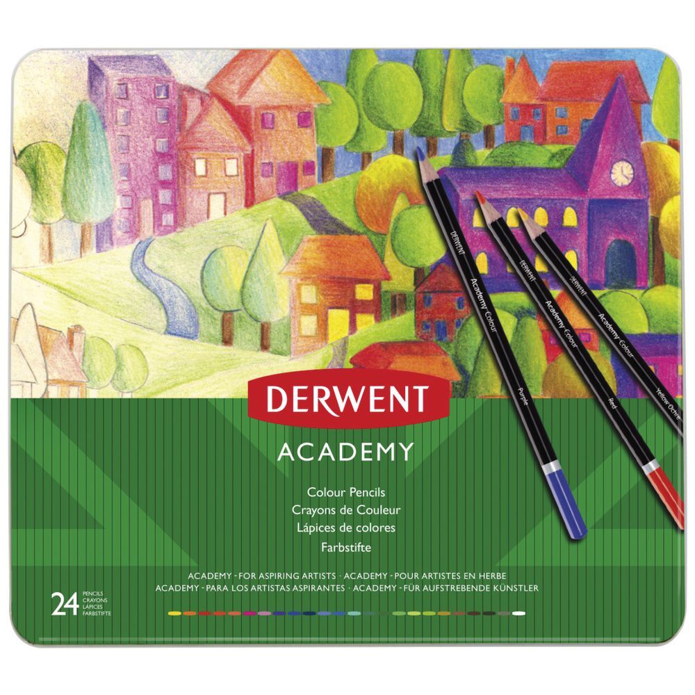 Derwent - Academy Farbstifte-Set mit 24 Stiften