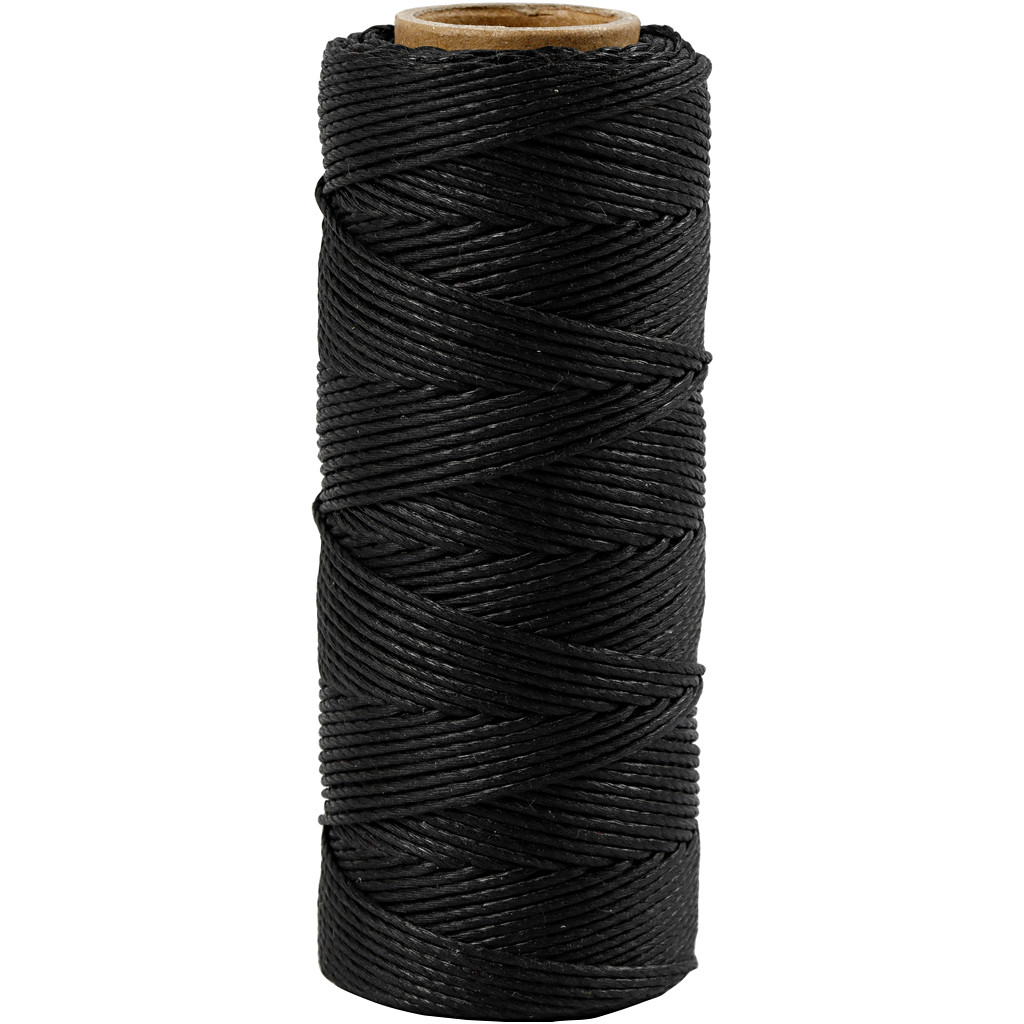CC Bamboekoord 1 mm Zwart 65 m