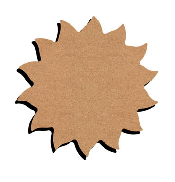 MDF Sun Figure 10 cm