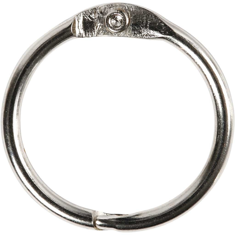 CC Buchbinderringe 19 mm Silber 10 Stück