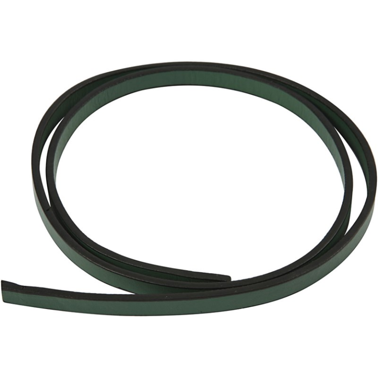 CC Band van Imitatieleer 10 mm Groen 1 m