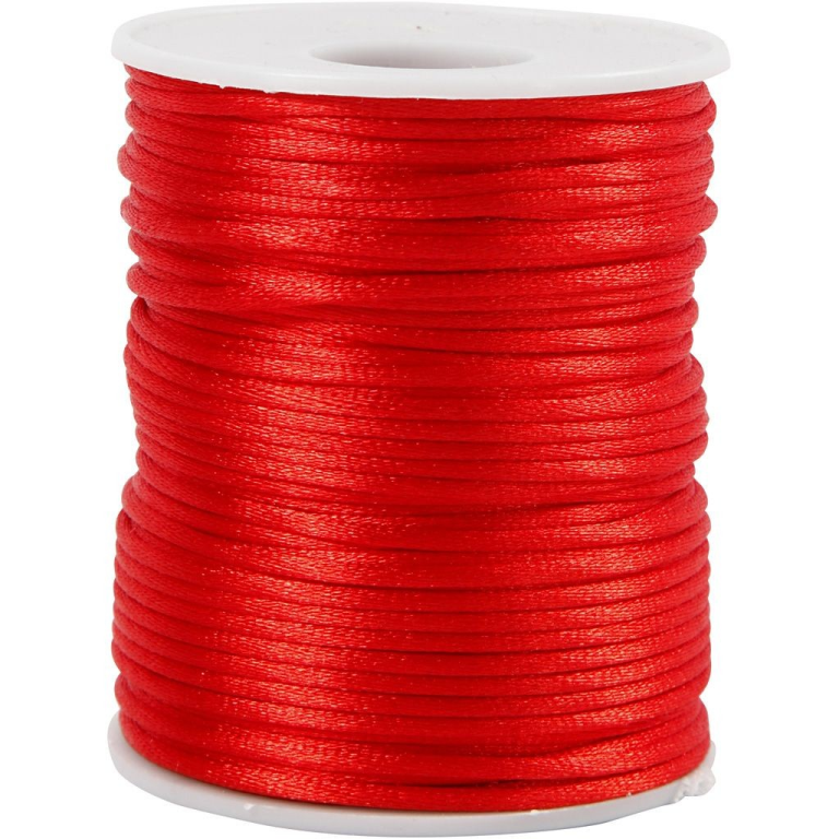 CC Satijnkoord 2 mm Rood 50 m